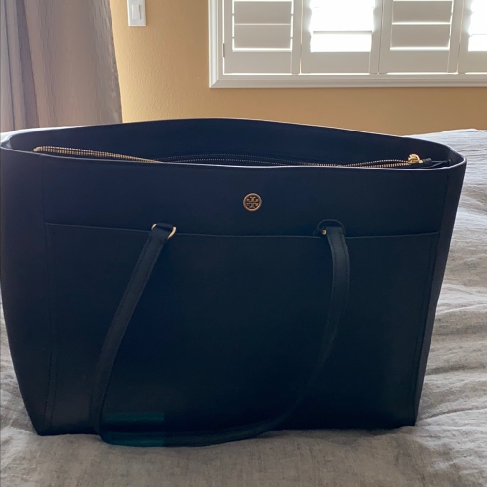 Tory Burch Tote with laptop compartment.